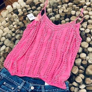 Boyod studded top in Bubble Gum NWT